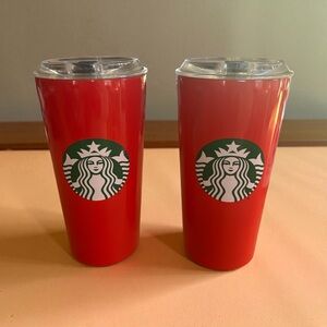 Starbucks Red Insulated Travel Mugs